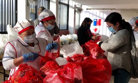 Canastas entregadas por JUNAEB